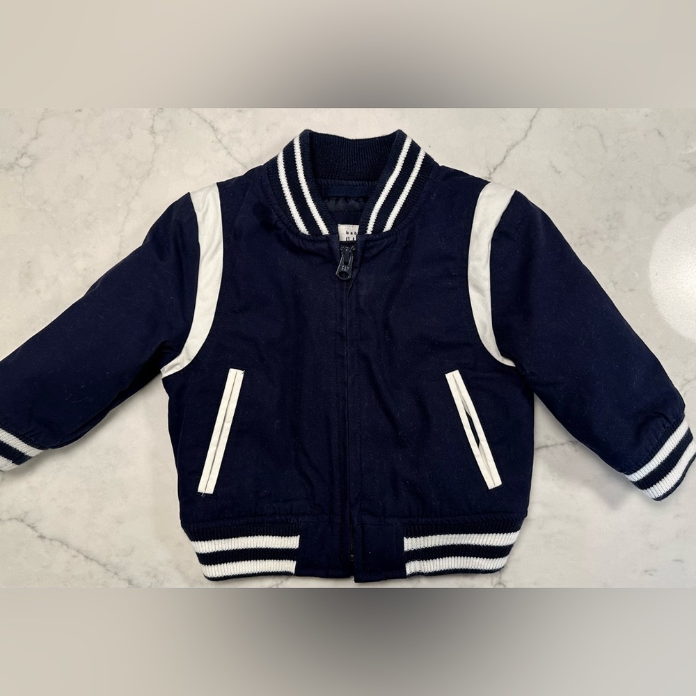 NWT - Baby Gap Varsity Jacket 12-18mo
